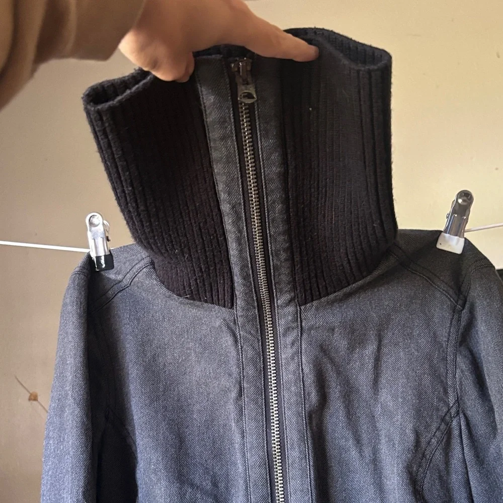 Armani Exchange Women's Gray Bomber Jacket - Picture 5 of 6